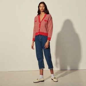 Sandro Paris Tweed Cardigan Size 1